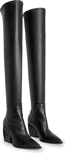 AllSaints Lara Boots Women's Boots Black : 6 M, Leather