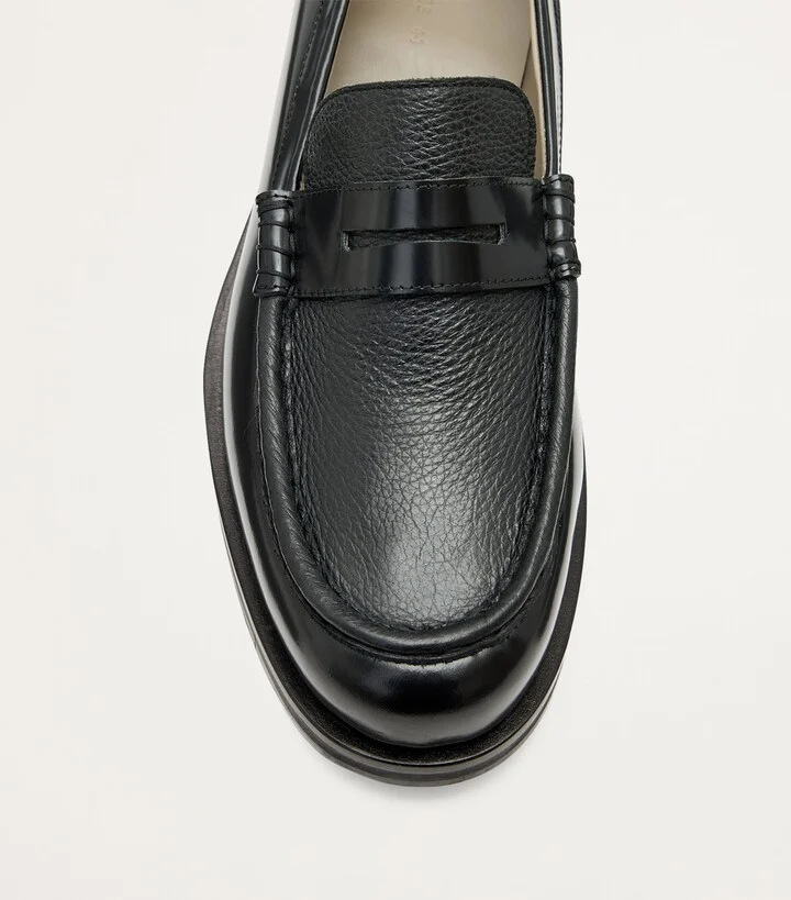 AllSaints Leather Bloom Loafers - Image 6