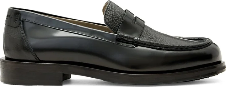 AllSaints Leather Bloom Loafers
