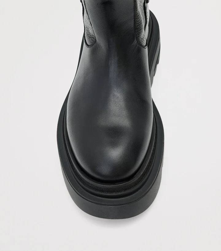 AllSaints Leather Dolly Stud Boots - Image 4