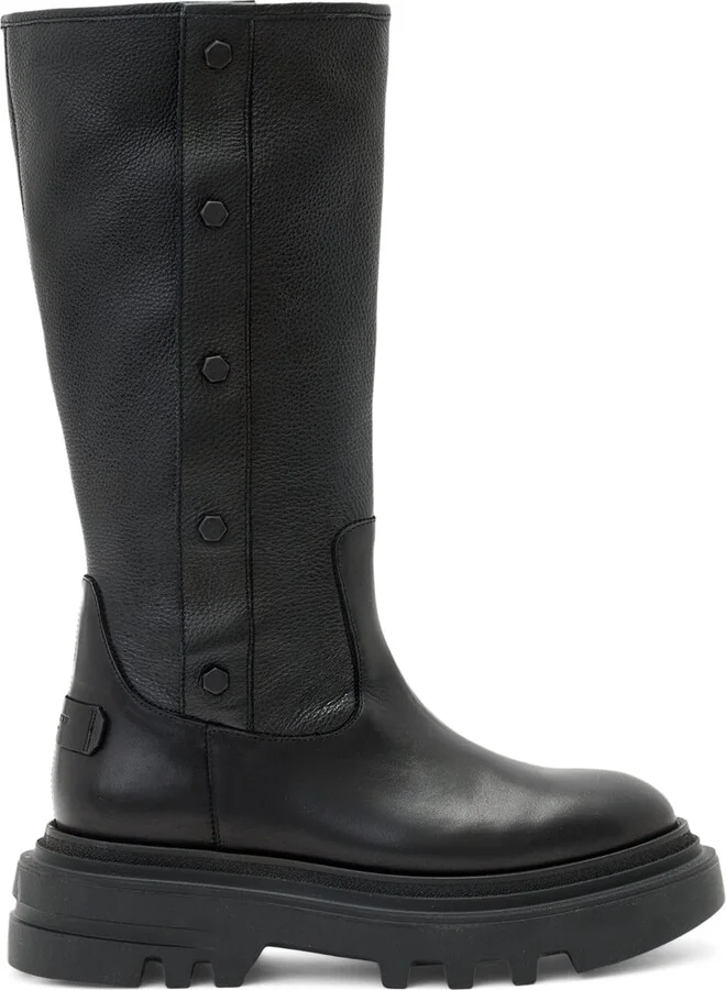 AllSaints Leather Dolly Stud Boots