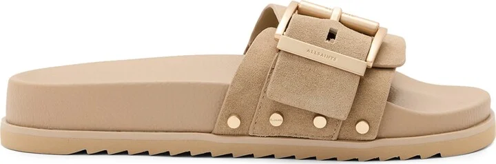 AllSaints Leather Ellie Stud Slides
