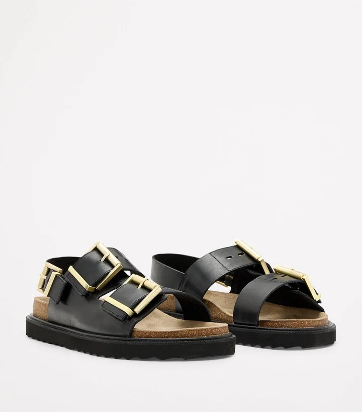 AllSaints Leather Isla Sandals - Image 2
