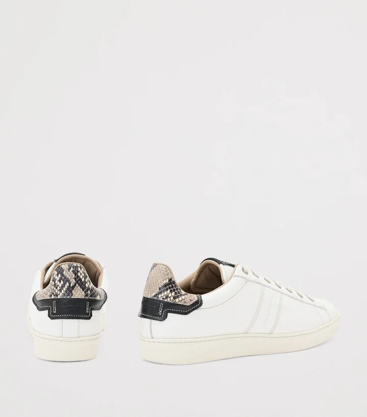 AllSaints Leather Leon Low-Top Sneakers - Image 4