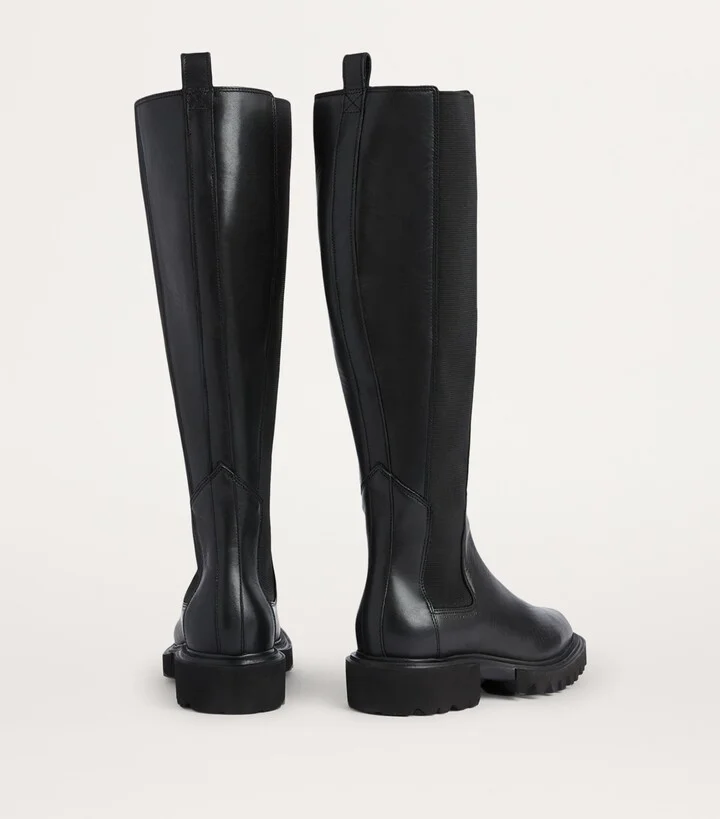 AllSaints Leather Maeve Knee-High Boots - Image 4