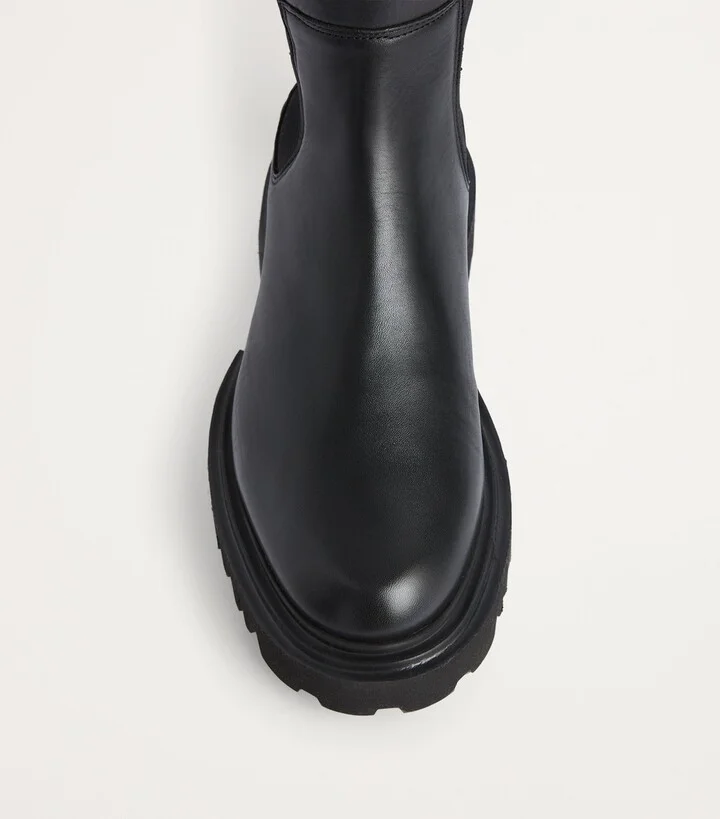 AllSaints Leather Maeve Knee-High Boots - Image 5