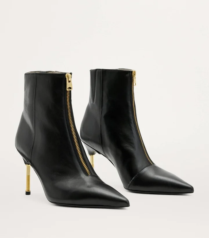 AllSaints Leather Natasha Boots 52 - Image 2