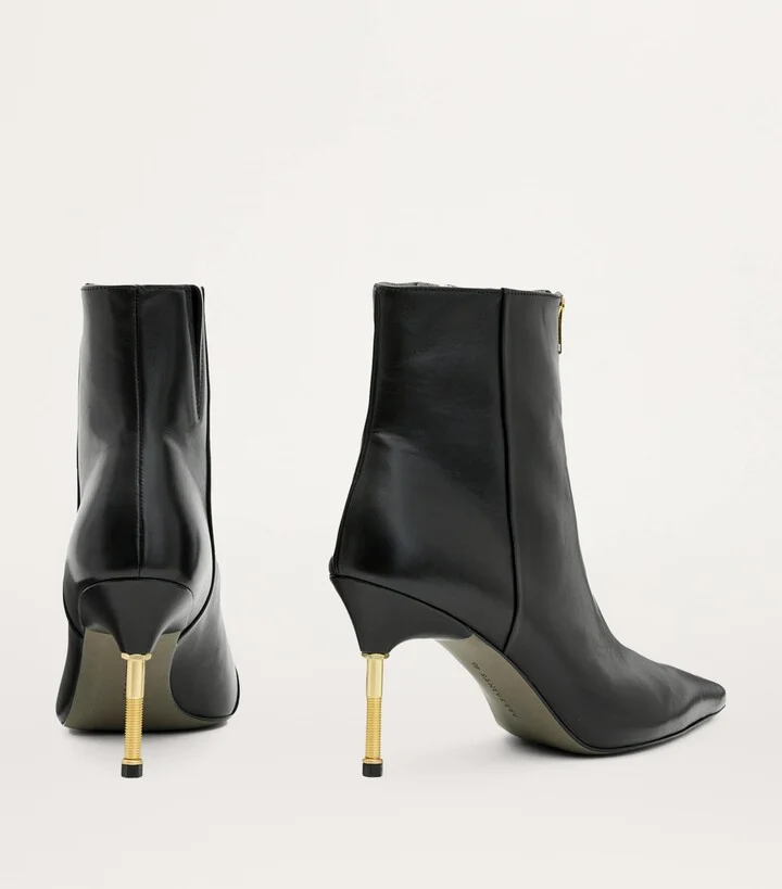AllSaints Leather Natasha Boots 52 - Image 3
