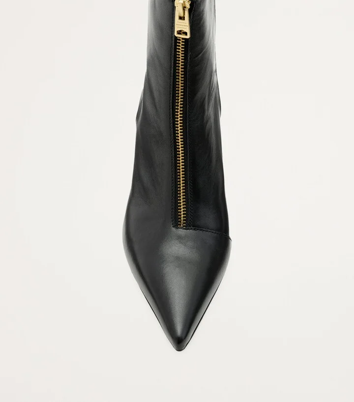 AllSaints Leather Natasha Boots 52 - Image 4