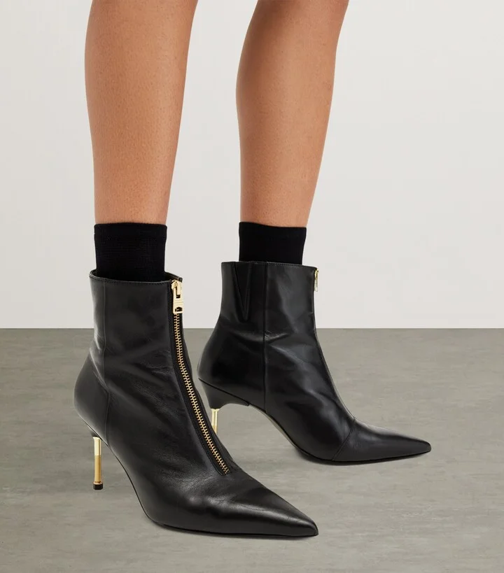 AllSaints Leather Natasha Boots 52 - Image 5