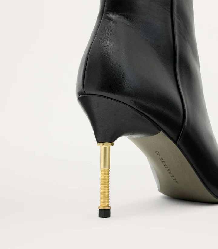 AllSaints Leather Natasha Boots 52 - Image 6