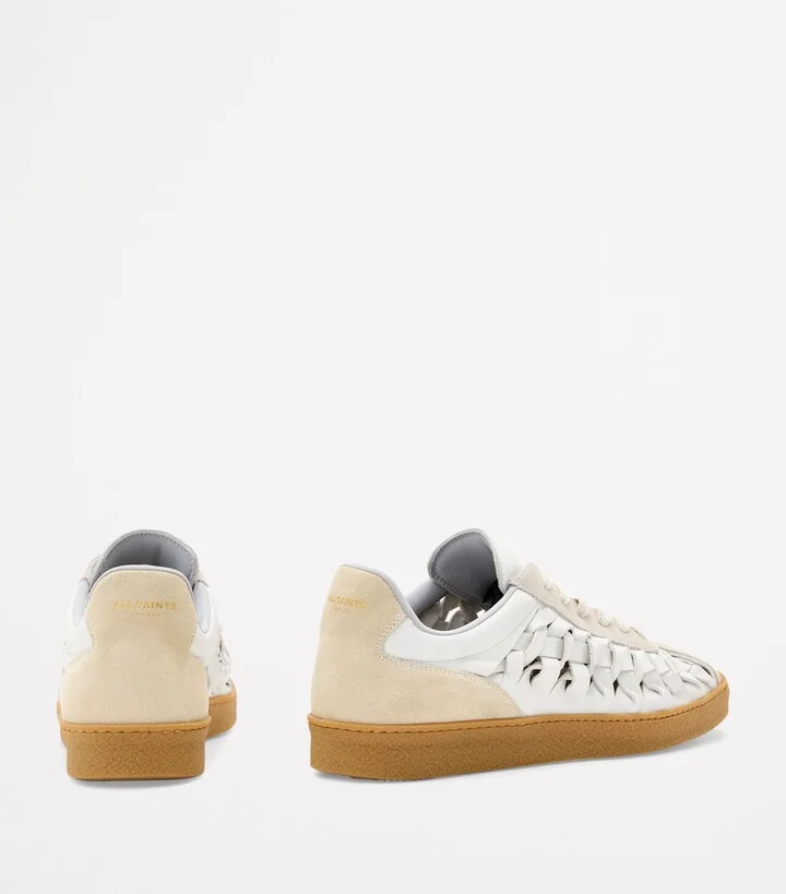 AllSaints Leather-Suede Woven Thelma Sneakers - Image 3
