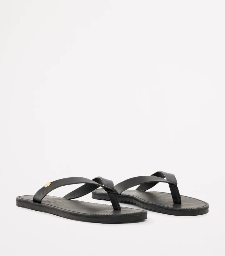 AllSaints Leather Sydney Flip Flops - Image 3