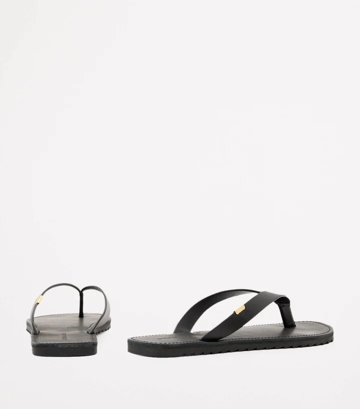 AllSaints Leather Sydney Flip Flops - Image 5