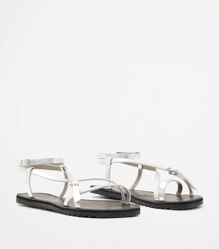 AllSaints Leather Tyla Sandals - Image 2