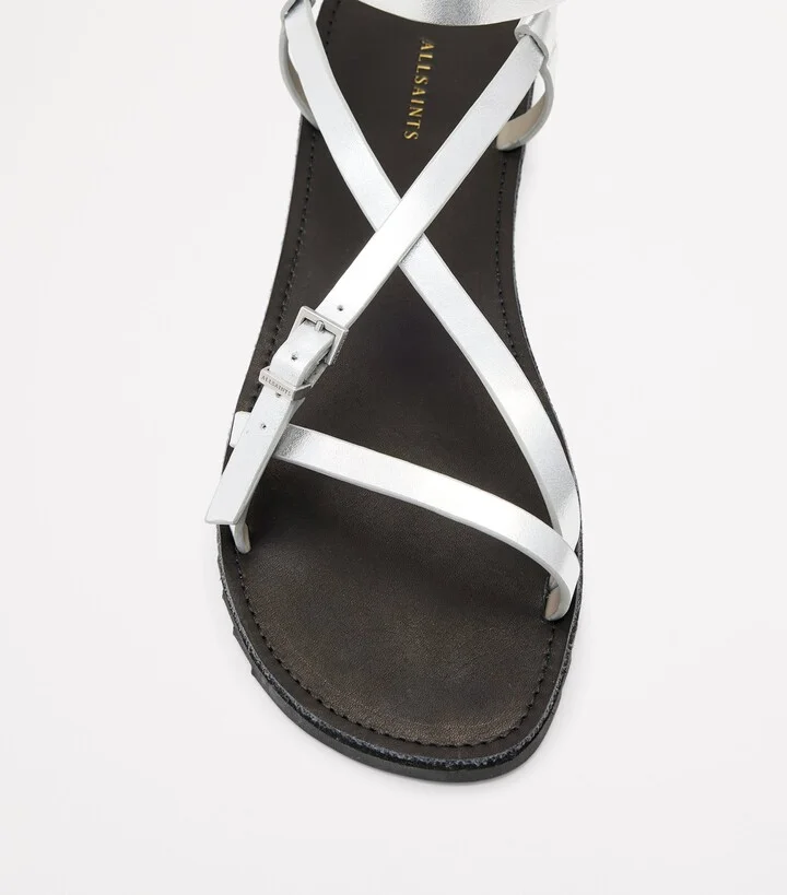 AllSaints Leather Tyla Sandals - Image 3