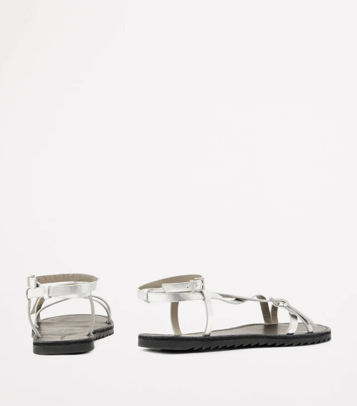 AllSaints Leather Tyla Sandals - Image 4