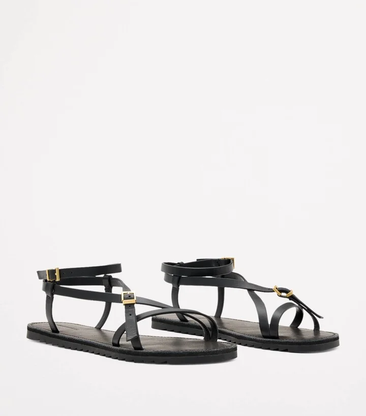 AllSaints Leather Tyla Sandals - Image 2