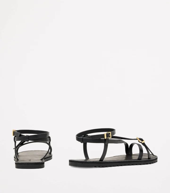 AllSaints Leather Tyla Sandals - Image 3