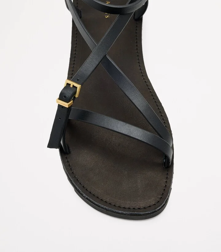 AllSaints Leather Tyla Sandals - Image 4