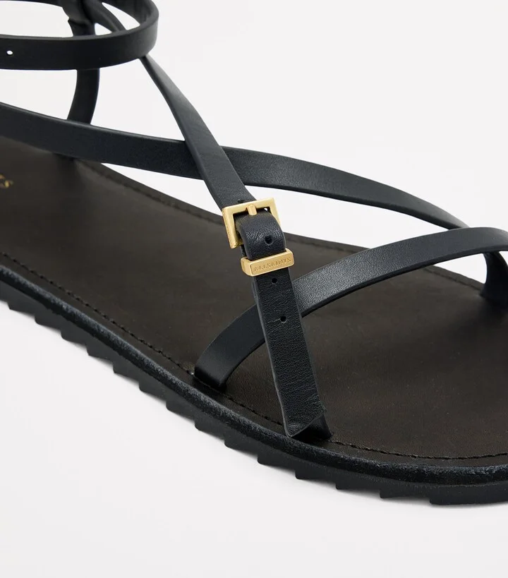 AllSaints Leather Tyla Sandals - Image 5