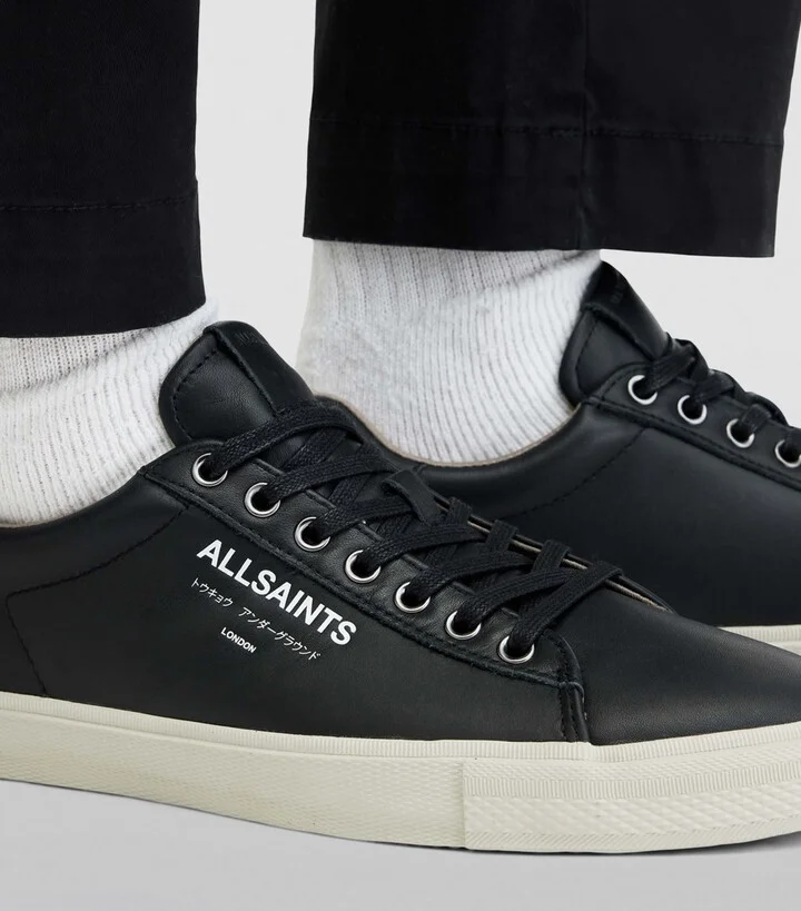 AllSaints Leather Underground Low-Top Sneakers - Image 4