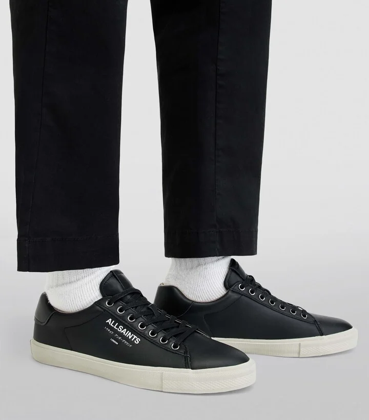 AllSaints Leather Underground Low-Top Sneakers - Image 6