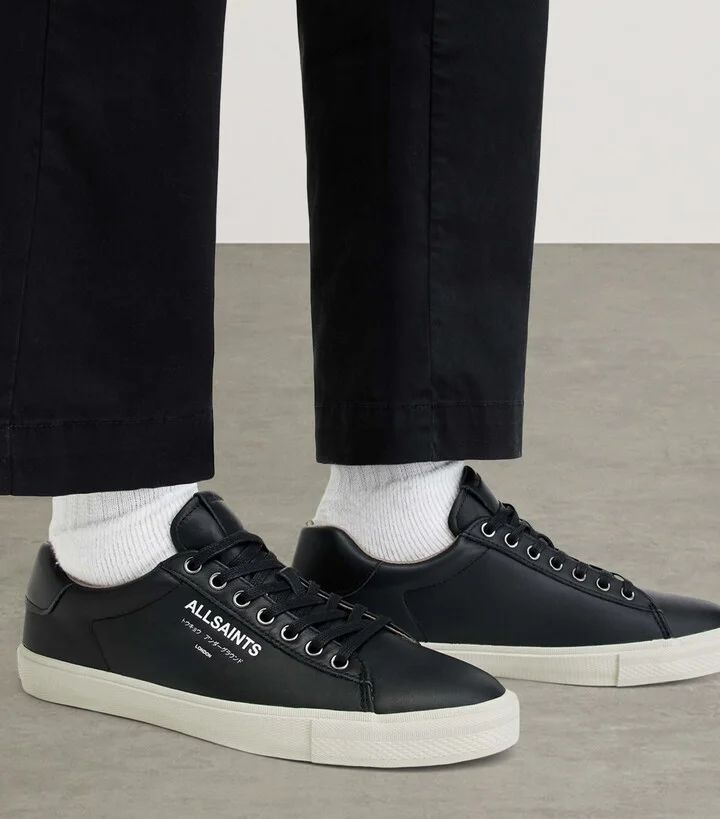 AllSaints Leather Underground Low-Top Sneakers - Image 2