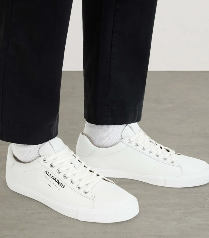 AllSaints Leather Underground Low-Top Sneakers - Image 2