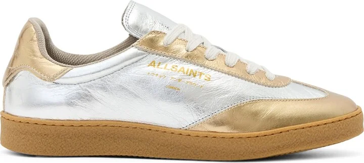AllSaints Metallic-Leather Thelma Sneakers