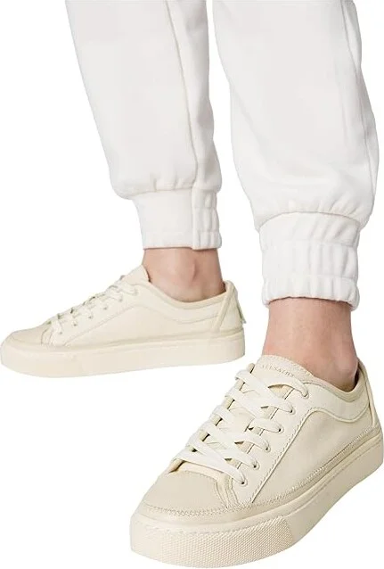 AllSaints Milla Canvas Sneaker Women's Slippers White : 6 M, Leather - Image 4