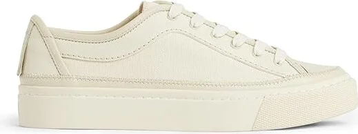 AllSaints Milla Canvas Sneaker Women's Slippers White : 6 M, Leather - Image 5