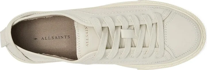 AllSaints Milla Sneakers Women's Shoes Off-White : 7 M, Leather - Image 2