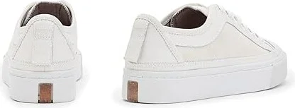 AllSaints Milla Suede Sneakers Women's Shoes Chalk White : 9 M, Leather/Suede - Image 3