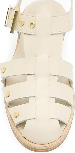 AllSaints Nelly Stud Sandal Women's Sandals Parchment White : 8 M, Leather/Rubber - Image 3