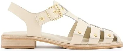 AllSaints Nelly Stud Sandal Women's Sandals Parchment White : 8 M, Leather/Rubber - Image 4