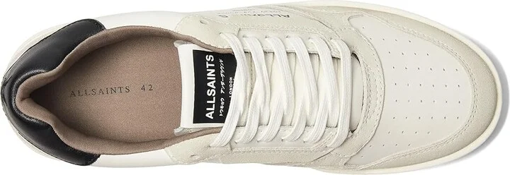 AllSaints Regan Low Top Men's Lace-up Boots Chalk White/Black 1 : 10 M, Leather/Rubber - Image 2