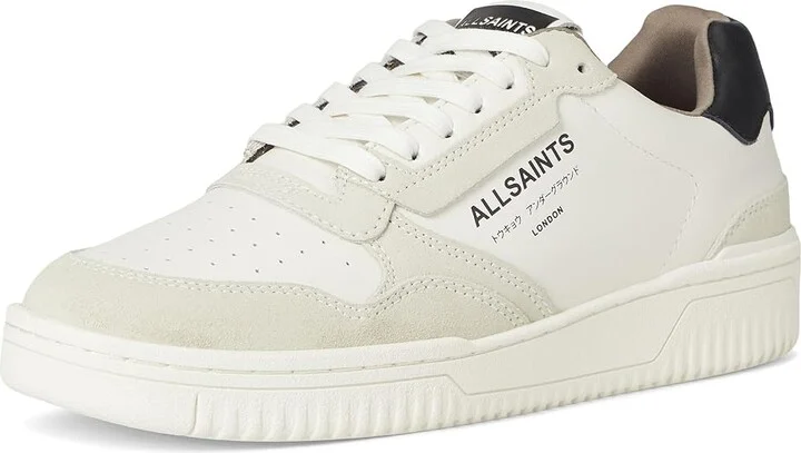 AllSaints Regan Low Top Men's Lace-up Boots Chalk White/Black 1 : 10 M, Leather/Rubber - Image 5