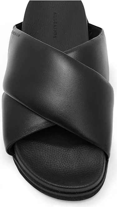 AllSaints Saki Sandals Women's Shoes Black : 6 M, Leather - Image 2