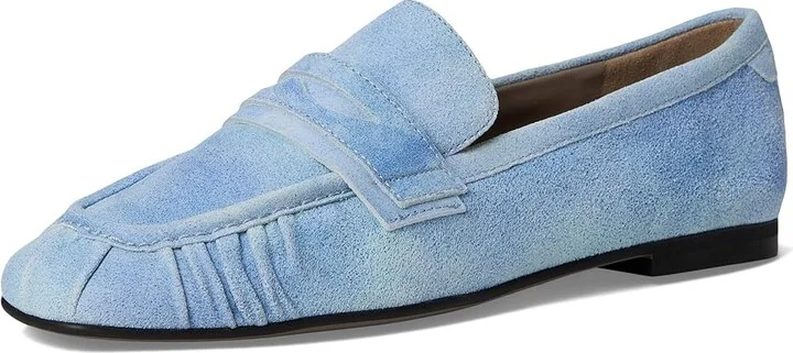 AllSaints Sapphire Suede Loafer Women's Flat Shoes Denim Blue : 8 M, Leather/Suede - Image 5
