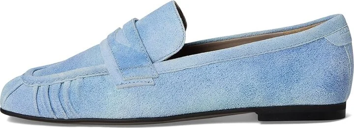 AllSaints Sapphire Suede Loafer Women's Flat Shoes Denim Blue : 8 M, Leather/Suede - Image 6