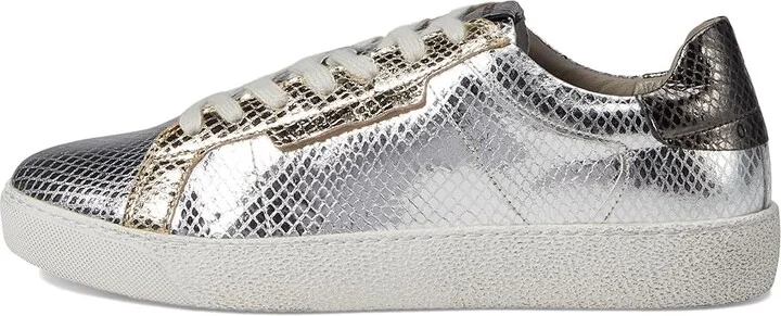 AllSaints Sheer Metallic Sneaker Women's Shoes Silver/Gold : 6 M, Leather - Image 6
