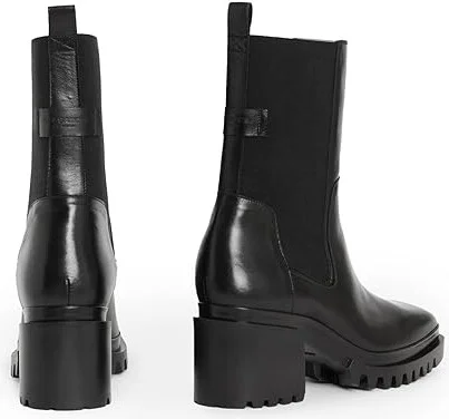 AllSaints Skarlet Boots Women's Boots Black : 9 M, Leather/Rubber - Image 3