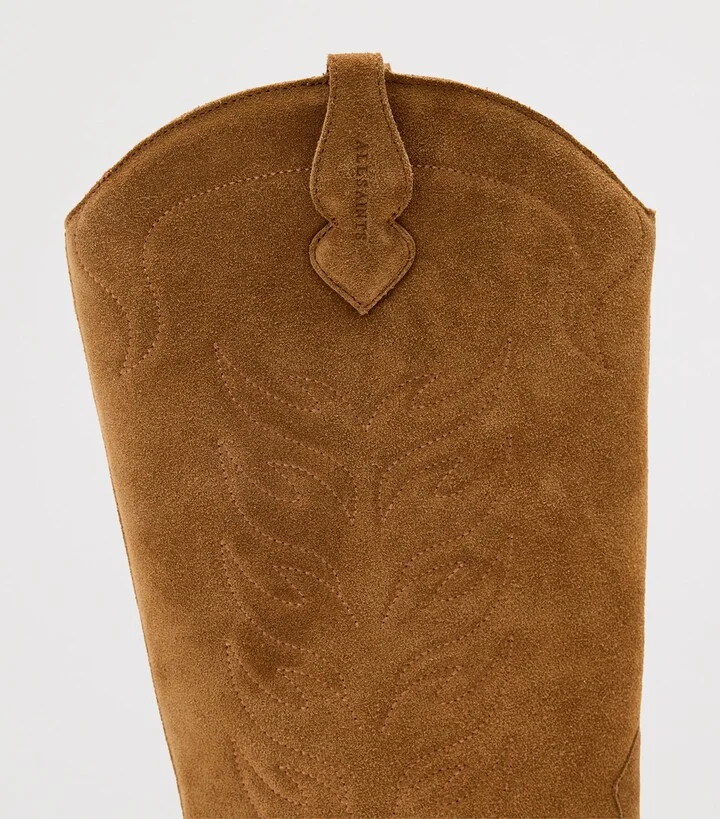 AllSaints Suede Dolly Cowboy Boots 60 - Image 5
