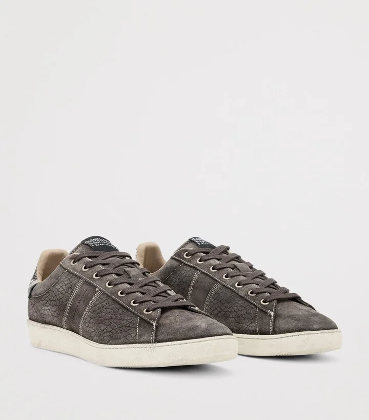 AllSaints Suede Leon Low-Top Sneakers - Image 2