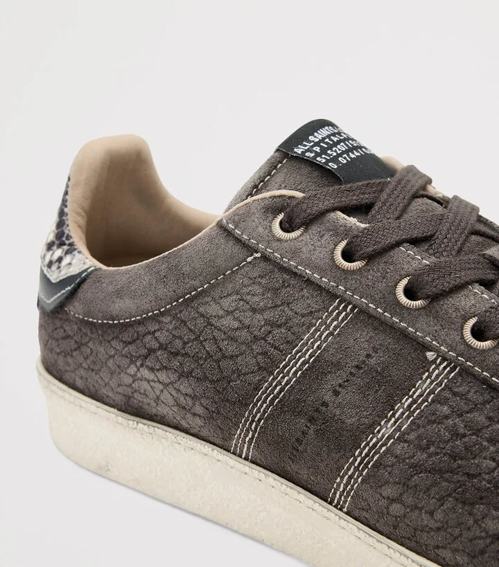 AllSaints Suede Leon Low-Top Sneakers - Image 5