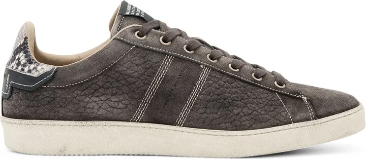 AllSaints Suede Leon Low-Top Sneakers