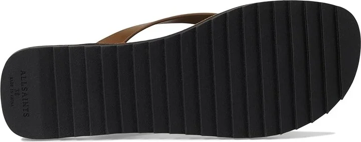 AllSaints Sydney Sandals Women's Sandals Sepia Brown : 9 M, Leather - Image 3