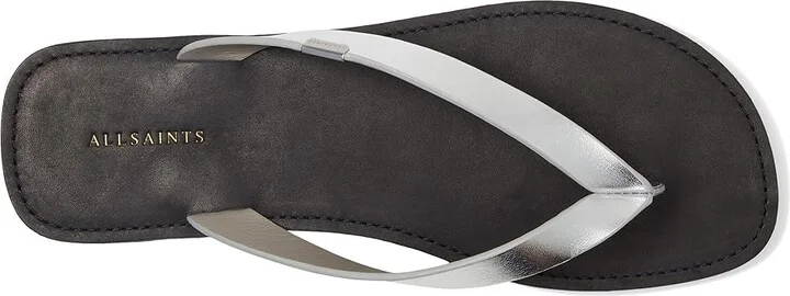 AllSaints Sydney Sandals Women's Sandals Silver : 11 M, Leather - Image 2