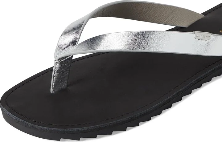 AllSaints Sydney Sandals Women's Sandals Silver : 11 M, Leather - Image 7